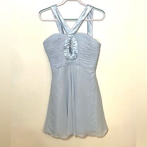 Beautiful J.J’s House light blue taffeta and satin size S party dress. EUC.